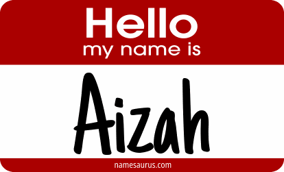 Hello my name is Aizah png download