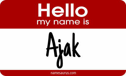 Hello my name is Ajak png download