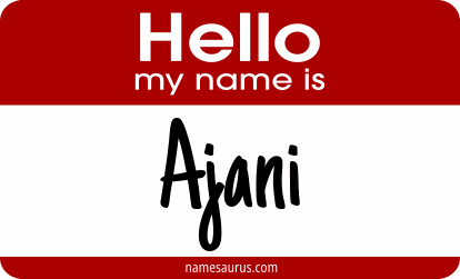 Hello my name is Ajani png download