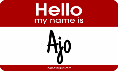 Hello my name is Ajo png download