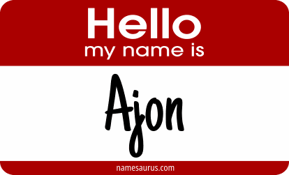 Hello my name is Ajon png download