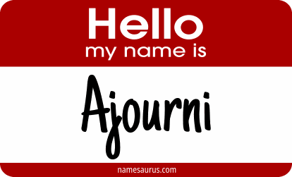 Hello my name is Ajourni png download