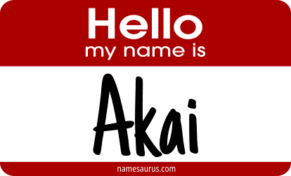 Hello my name is Akai png download