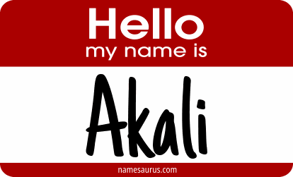 Hello my name is Akali png download