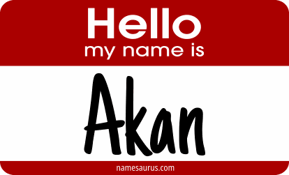 Hello my name is Akan png download