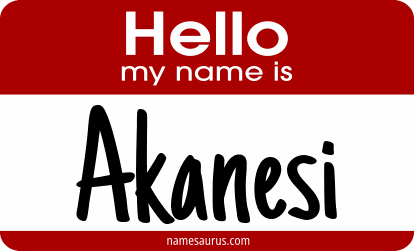 Hello my name is Akanesi png download