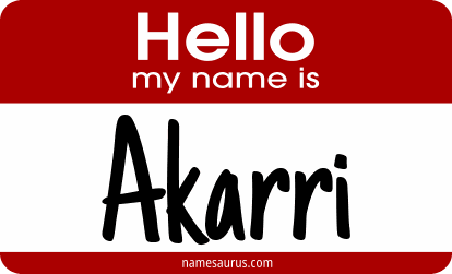 Hello my name is Akarri png download
