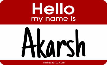 Hello my name is Akarsh png download