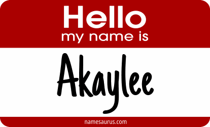 Hello my name is Akaylee png download