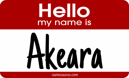 Hello my name is Akeara png download
