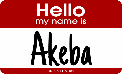 Hello my name is Akeba png download
