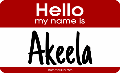 Hello my name is Akeela png download