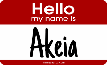 Hello my name is Akeia png download