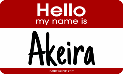 Hello my name is Akeira png download