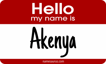Hello my name is Akenya png download