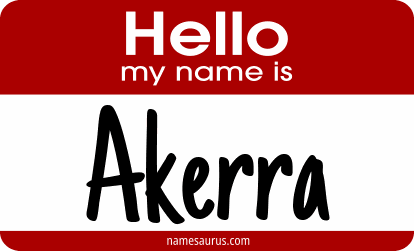 Hello my name is Akerra png download