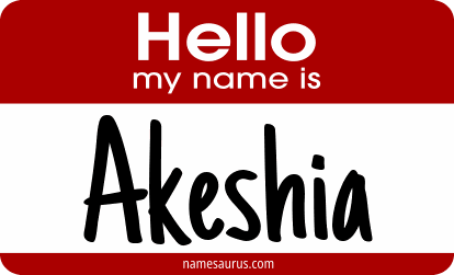 Hello my name is Akeshia png download