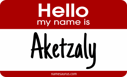 Hello my name is Aketzaly png download
