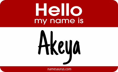 Hello my name is Akeya png download