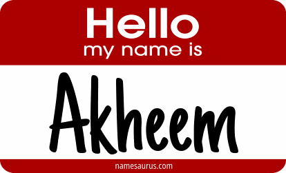 Hello my name is Akheem png download