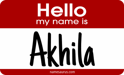 Hello my name is Akhila png download