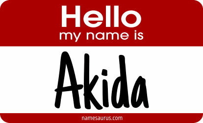 Hello my name is Akida png download