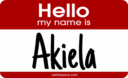 Hello my name is Akiela png download