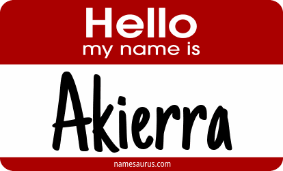 Hello my name is Akierra png download