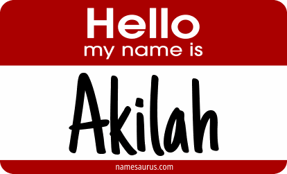 Hello my name is Akilah png download