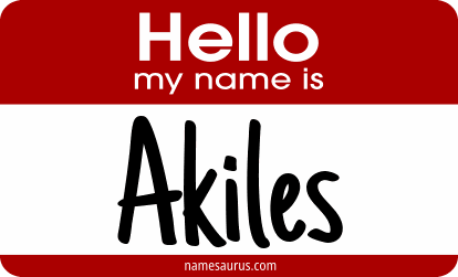 Hello my name is Akiles png download
