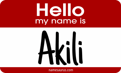 Hello my name is Akili png download
