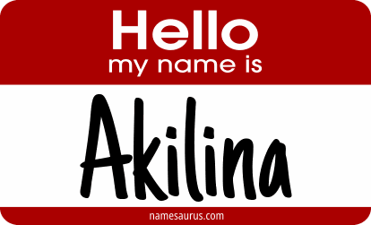 Hello my name is Akilina png download