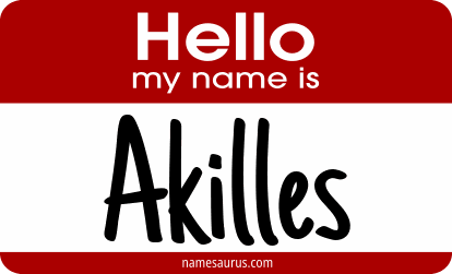 Hello my name is Akilles png download