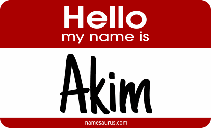 Hello my name is Akim png download