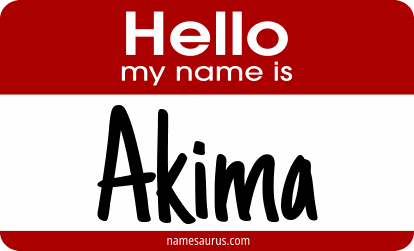 Hello my name is Akima png download