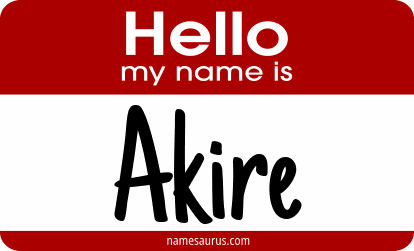 Hello my name is Akire png download