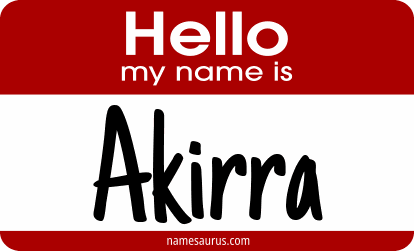 Hello my name is Akirra png download