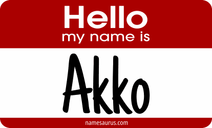 Hello my name is Akko png download