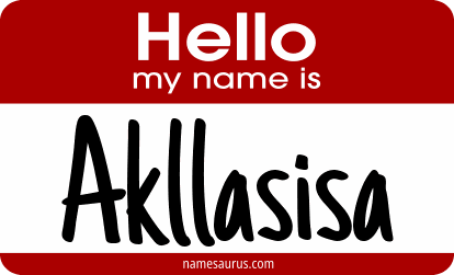 Hello my name is Akllasisa png download