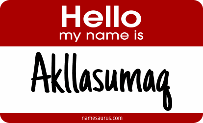 Hello my name is Akllasumaq png download