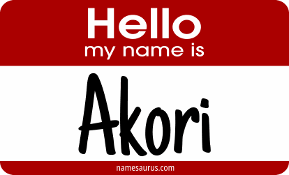 Hello my name is Akori png download