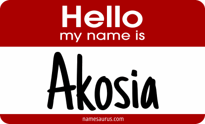 Hello my name is Akosia png download