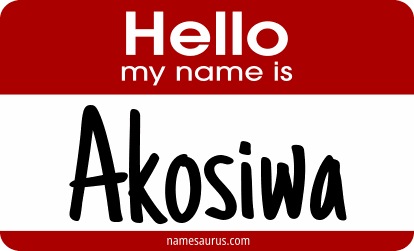 Hello my name is Akosiwa png download