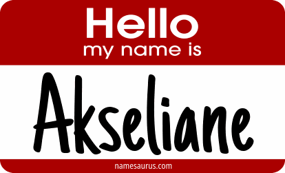 Hello my name is Akseliane png download