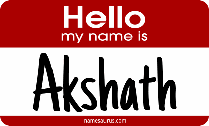 Hello my name is Akshath png download
