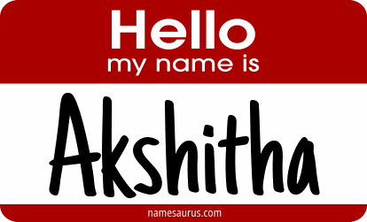 Hello my name is Akshitha png download