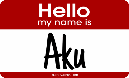 Hello my name is Aku png download