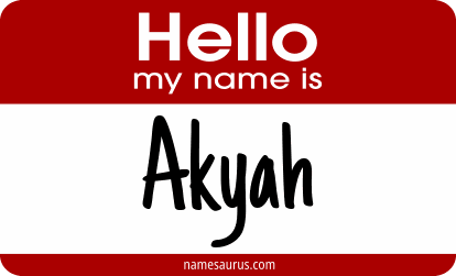 Hello my name is Akyah png download