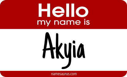 Hello my name is Akyia png download