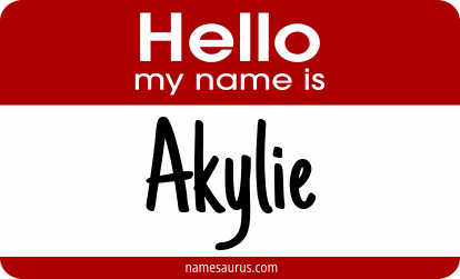 Hello my name is Akylie png download